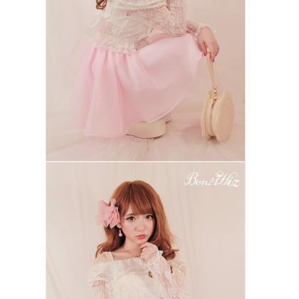 Lolita Cute Bow Tutu Skirt