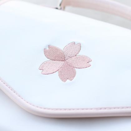 Sweet Cherry Embroidery Plate Buttons Briefcases..