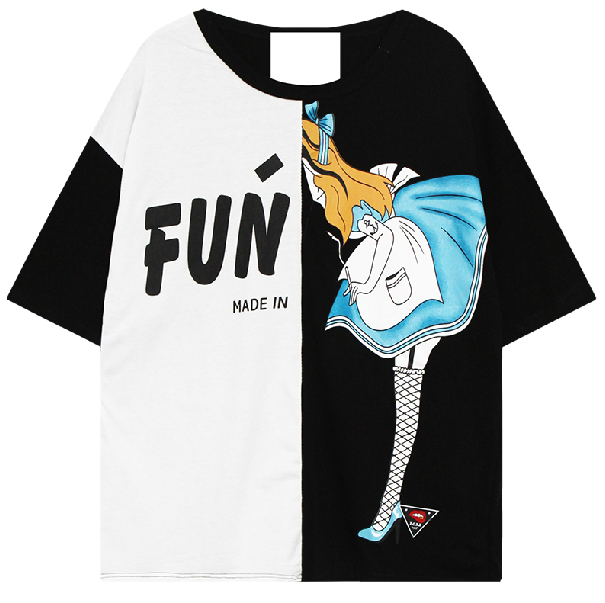 Harajuku T-shirt Green Puff Sleeve T-shirt Colorful Summer T-shirt